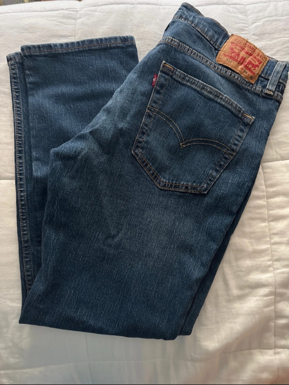 Levi's Men's Blue Straight-Leg Jeans